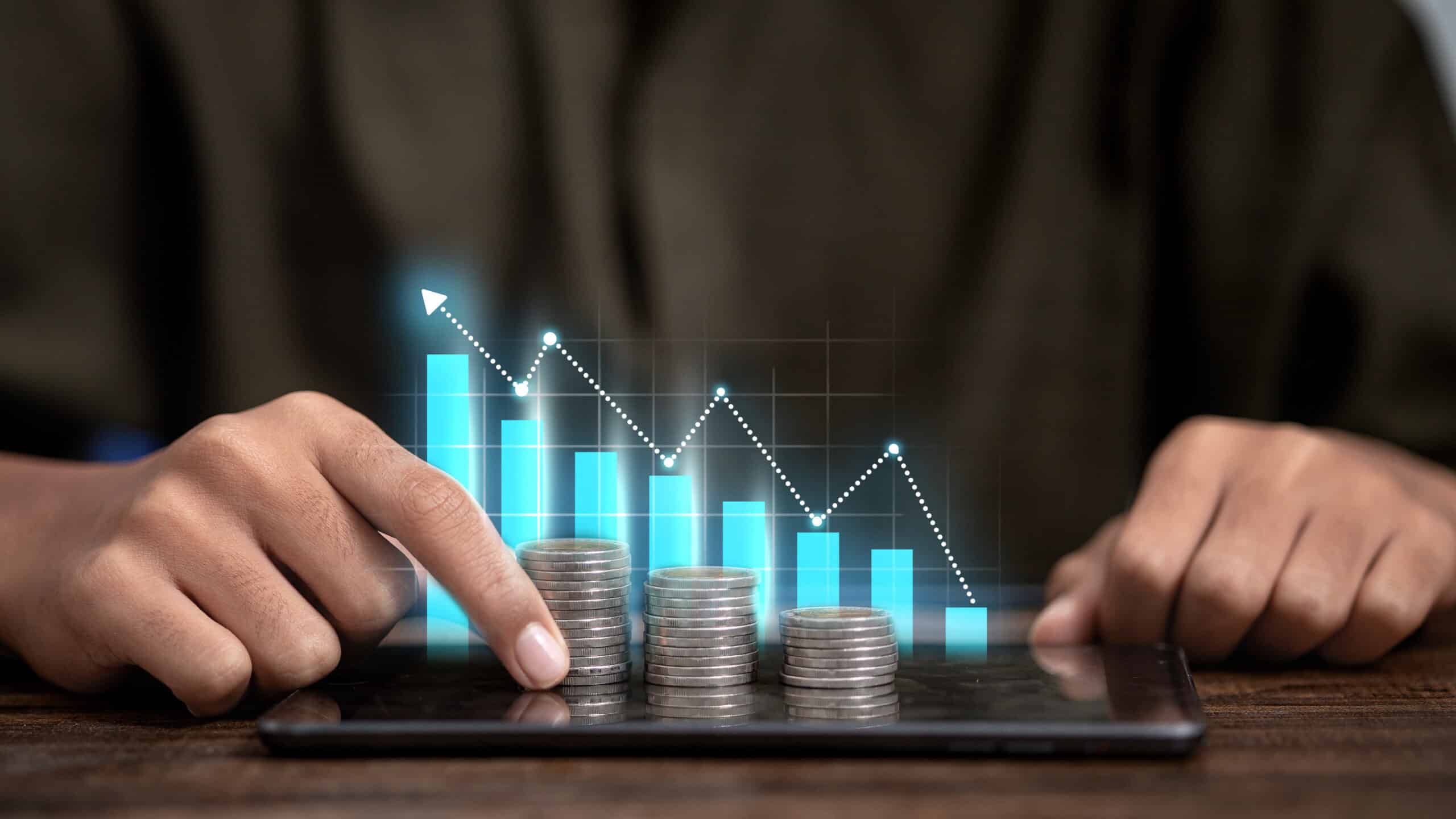 portafoglio finanziario tablet